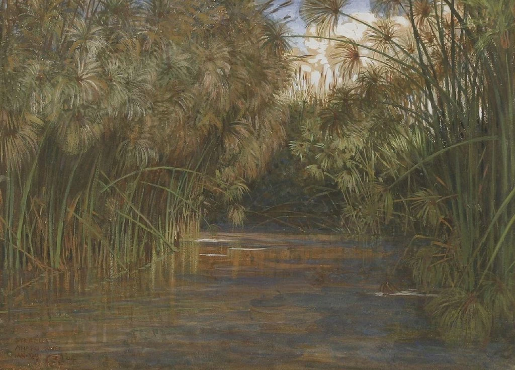 Siracusa, fiume Anapo (1904)